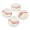Hello Honey® Off-White and Terracotta Round Sandstone Coaster Set with Abstract Design